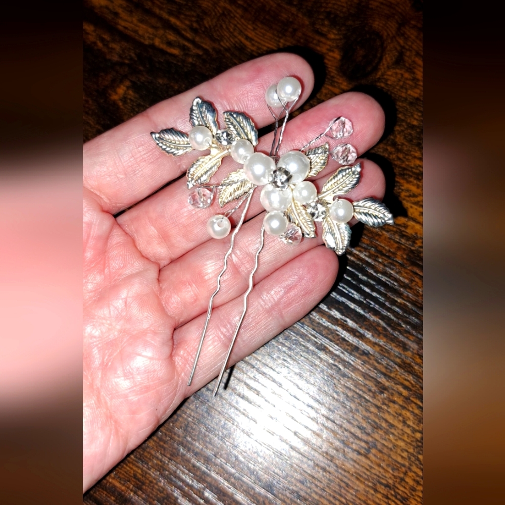 Ladies Wedding Hair Pins Wedding Day Party Festival Pearl Type Pins Church